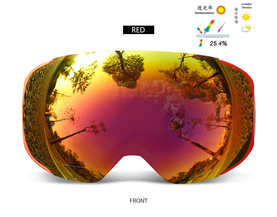 Magnetic Ski Goggles with 2s Quick-Change Lens and Case Set UV400 Protection Anti-Fog Snowboard Ski Glasses for Men Women The Clothing Company Sydney