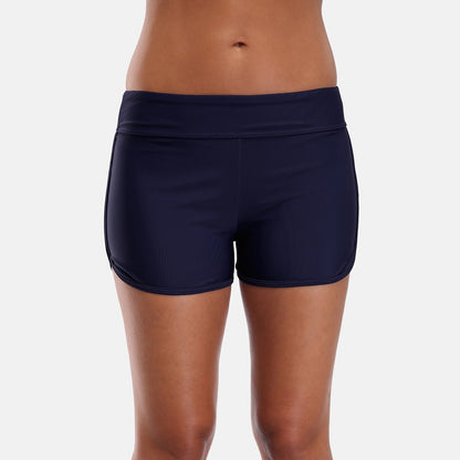 Mid Waist Swimming Shorts Women Solid Color Bikini Bottom Ban Swimwear Briefs Split Swimming Trunks The Clothing Company Sydney