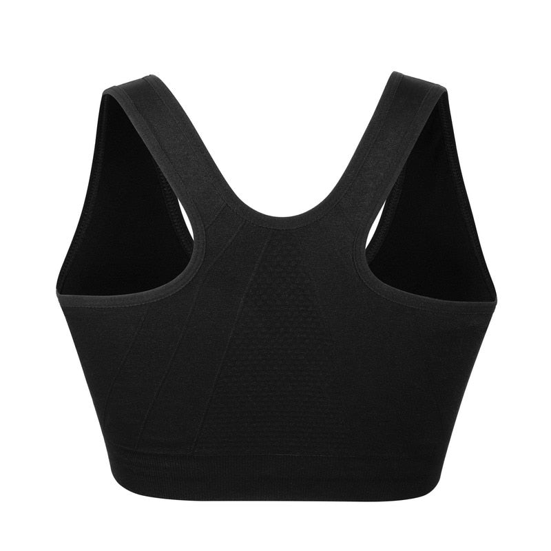 Women's Zipper Push Up Sports Bras,Plus Size Padded Wirefree Breathable Sports Tops,Fitness Gym Yoga Sports Bra Top The Clothing Company Sydney