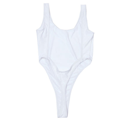 One Piece Swimsuit Women Swimwear Monokini High Cut Backless Thong Leotard Bikini Female Solid Color Bathing Suits The Clothing Company Sydney