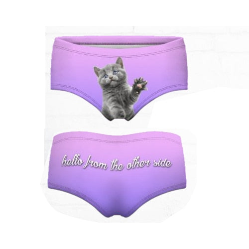 3d print Pink monkey smile  cute panties  briefs underwear intimates The Clothing Company Sydney