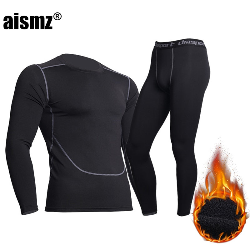 Men's Winter Thermal Underwear Pant+ Top Quick Dry Warm Long Johns With Velvet Male Warm Fitness Thermo Underwear Set The Clothing Company Sydney