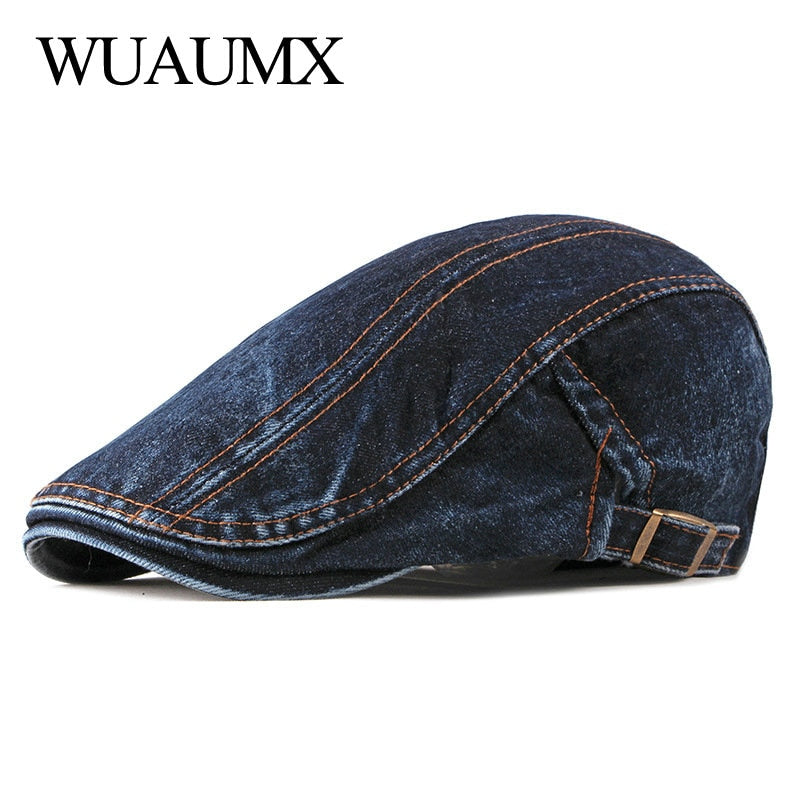 Casual Spring Summer Berets Hat Men Women Denim Newsboy Caps Visors Cotton Cap Duckbill Ivy Flat Cap The Clothing Company Sydney