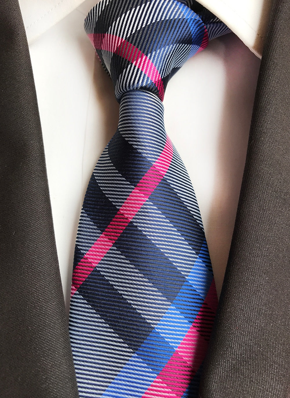 Luxury 8cm Men's Classic Tie Silk Jacquard Cravatta Floral Plaids Necktie Striped Ties Man Business Wedding Accessories The Clothing Company Sydney