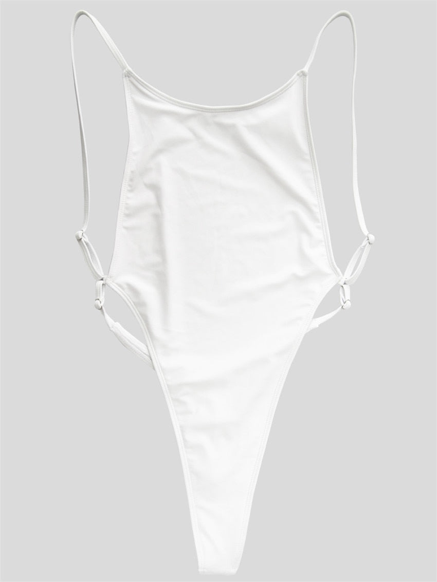 Tongliya Sailor style free split swimsuit small chest thin hollow bikini  swimsuit female Jinluoqi swimsuit white L