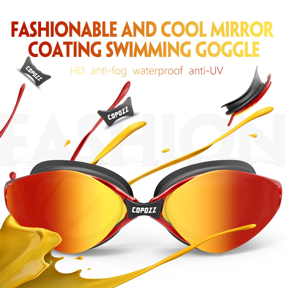 Professional Goggles Anti-Fog UV Protection Adjustable Swimming Goggles Men Women Waterproof silicone glasses Eyewear The Clothing Company Sydney