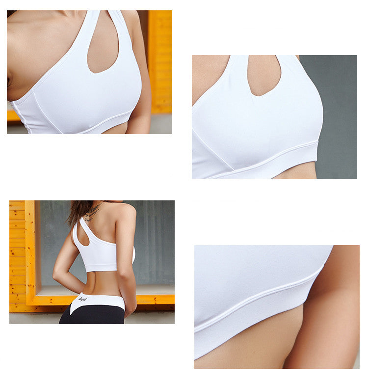 High Impact oblique shoulder strap Sports Bra Women running fitness Bra Top The Clothing Company Sydney