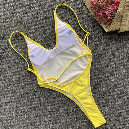 Extreme String Mini Micro Thong One Piece Swimsuit Bather Swimwear Bathing Suit Swim Beach Monokini The Clothing Company Sydney