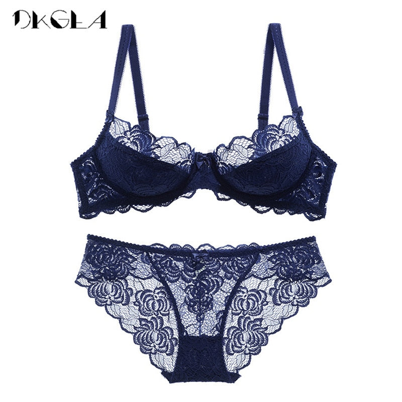 Hollow Bra Ultrathin Underwear Set Plus Size C D Cup Transparent Bra Sets Lace Embroidery Lingerie Gray Brassiere The Clothing Company Sydney