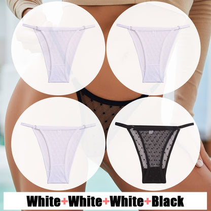 4 Pack Lace Panties Underwear Mesh Transparent Lingerie Soft Intimate Underpants Plus Size Underwear The Clothing Company Sydney