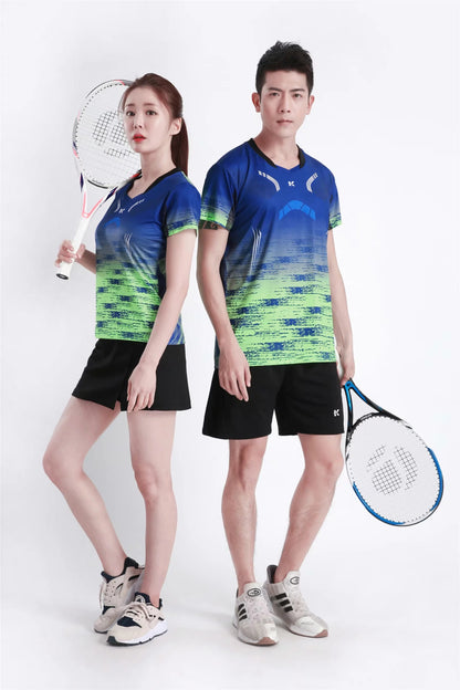 Women's Men's Sports Badminton wear shirts Table tennis game Shirts clothes Exercise Tennis Volleyball Handball Shirts The Clothing Company Sydney