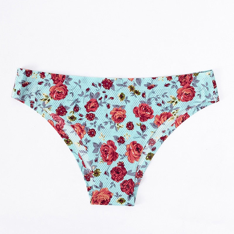 Women's Floral Lingerie Temptation Low-waist Panties Thong No trace Breathable Underwear Female G String Intimates The Clothing Company Sydney