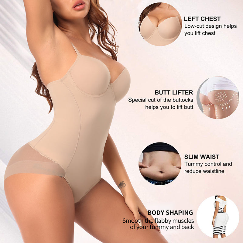 Veeki Shapewear For Women Tummy Control Full Body Shaper Butt