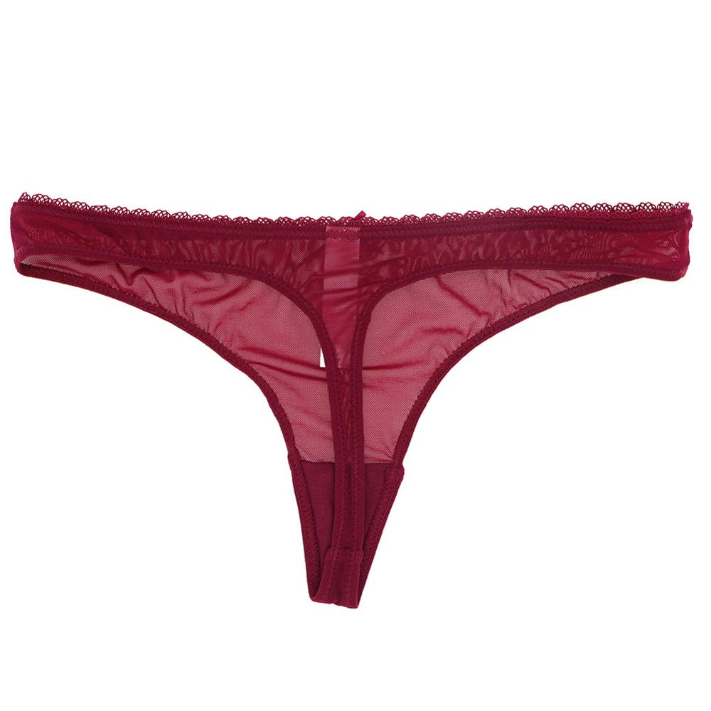 Varsbaby unlined solid lingerie bow ultra-thin yarn underwear