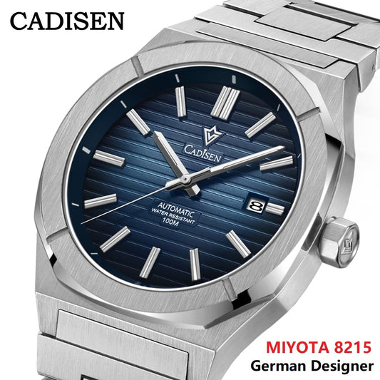 Cadisen Diver Watch Retro Luxury Sapphire MIYOTA 8215 German Design Men's Automatic Mechanical Watches 10Bar Clothing Company Sydney