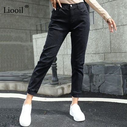 Women's Streetwear Cotton Elastic Waist Brown Jean Pants Women Denim Trousers With Pockets Spring Stretch Jeans The Clothing Company Sydney