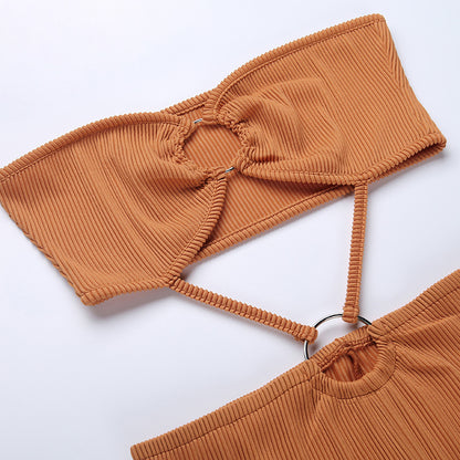 Bandage Cut Out Sexy Backless Elegant Strapless Jumpsuits Women Club Party Rompers Sleeveless One Piece Overalls The Clothing Company Sydney