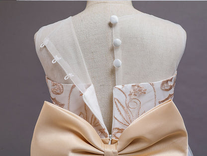 Puffy Tulle Lace Flower Girl Dress Costume Children Bride Ball Gown Princess Dress for Girl Wedding Party Dresses The Clothing Company Sydney