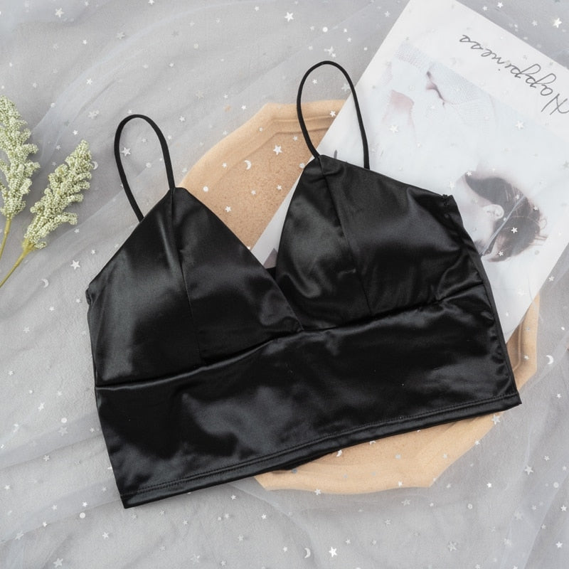 Push Up Bras  Lingerie Top Wireless Bra Top Strap Silk Smooth Plunge Bralette The Clothing Company Sydney