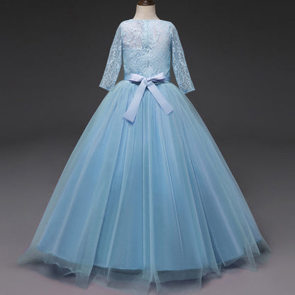 Kid Wedding Dresses for Girls Elegant Flower Princess Long Gown Baby Girl Christmas Dress Size 6 12 14 Years The Clothing Company Sydney