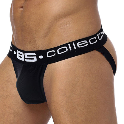 Men's Mesh Jockstrap Underwear G-Strings Thongs Sexy  Gay Penis pouch bikini buttocks Hollow thong men underwear The Clothing Company Sydney