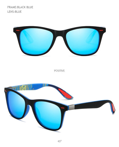 Polarized Sunglasses Men Women Classic Square Plastic Driving Sun Glasses Fashion Black Shades UV400 The Clothing Company Sydney