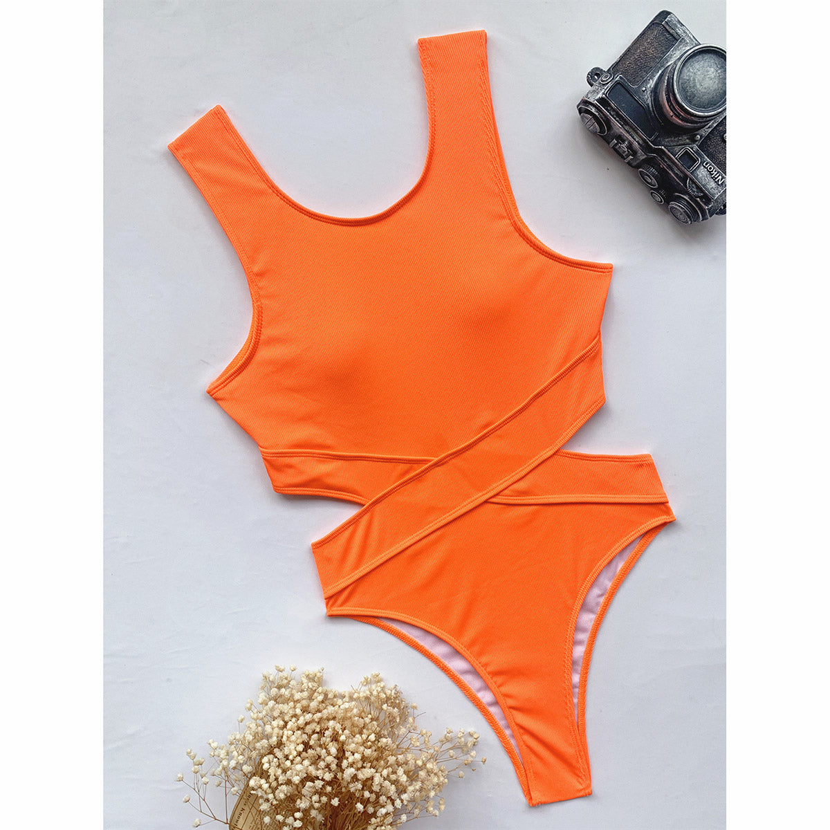 One Piece Swimsuit Solid Swimwear Thong Bandage Bathing Suit Monokini Bathing Suit Beachwear The Clothing Company Sydney