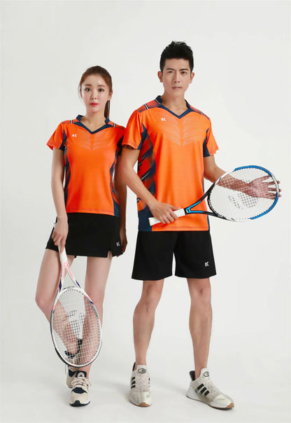 Women's Men's Sports Badminton wear shirts Table tennis game Shirts clothes Exercise Tennis Volleyball Handball Shirts The Clothing Company Sydney