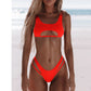 2 Piece Hollow Out Swimsuit High Cut Micro Swimwear Stylish Bathing Suit Beach Outfits Bikini Set The Clothing Company Sydney