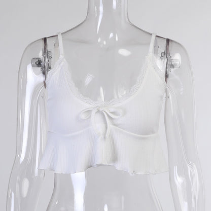 Summer Lace Suits Fashion Solid Tracksuit V-neck Costume Two Pieces (Tops+Shorts) Outwear Sets The Clothing Company Sydney