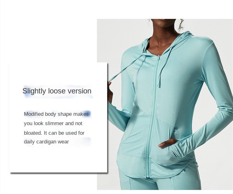 Energy Breathable Running Jacket Women Hoodie Sports Zipper Fitness Coat Gym Tops Long Sleeves Yoga Shirts Sportswear Stretch The Clothing Company Sydney