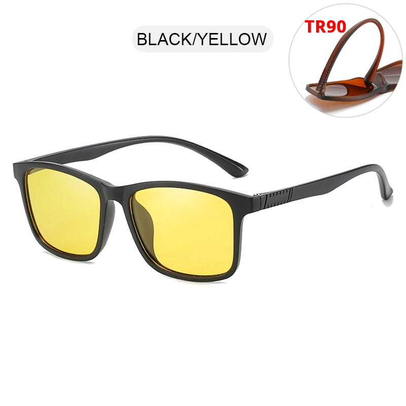Light Weight TR90 Men Sun Glasses Classic Square Polarized Sunglasses For Male High Quality Driving Eyewear UV400 The Clothing Company Sydney