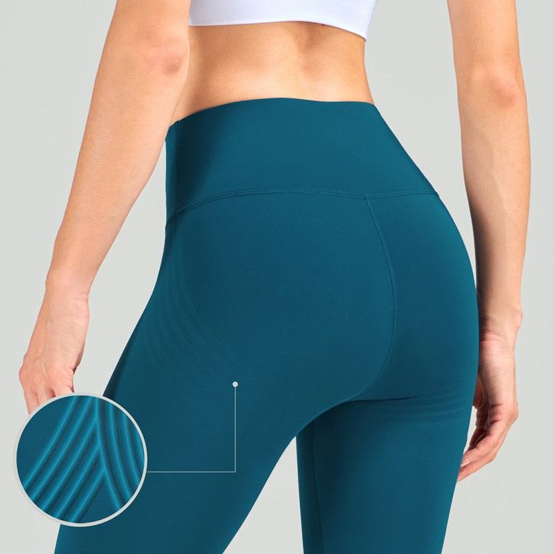 Lycra Fabric Striped Yoga Pants Women High Waist Fitness Leggings Push Up Hips Tight Sports Trousers The Clothing Company Sydney