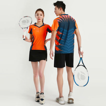 Women's Men's Sports Badminton wear shirts Table tennis game Shirts clothes Exercise Tennis Volleyball Handball Shirts The Clothing Company Sydney