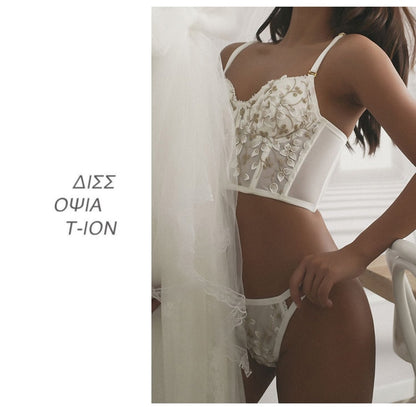 2 Piece Classic Women underwear Set Lace Push Up Bra And Panty Sets Embroidered Brassiere Adjustable Gathered Lingerie The Clothing Company Sydney