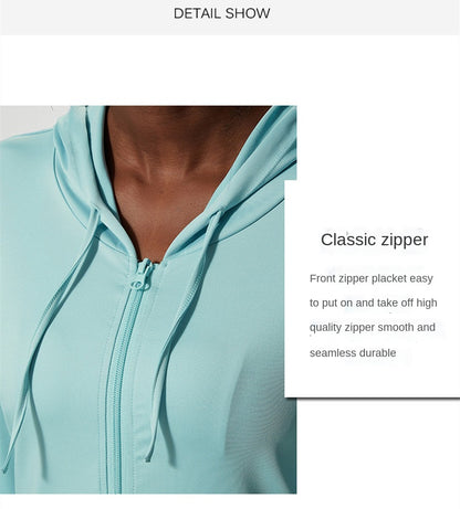 Energy Breathable Running Jacket Women Hoodie Sports Zipper Fitness Coat Gym Tops Long Sleeves Yoga Shirts Sportswear Stretch The Clothing Company Sydney