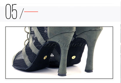 Army Green Suede Latin Dance Boots Ladies Salsa Tango Indoor Sports Ballroom Dance Shoes The Clothing Company Sydney