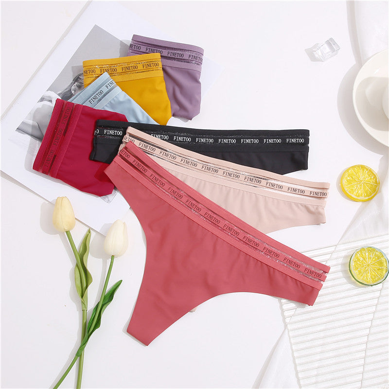 2 Pack Seamless G-string Soft Panties 7 Colors Patchwork Underwear Thongs Lingerie Briefs The Clothing Company Sydney