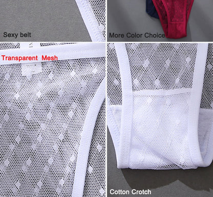 4 Pack Lace Panties Underwear Mesh Transparent Lingerie Soft Intimate Underpants Plus Size Underwear The Clothing Company Sydney