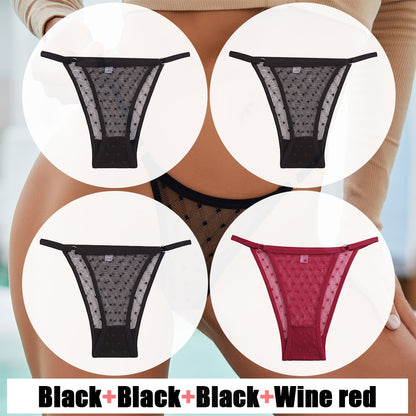 4 Pack Lace Panties Underwear Mesh Transparent Lingerie Soft Intimate Underpants Plus Size Underwear The Clothing Company Sydney