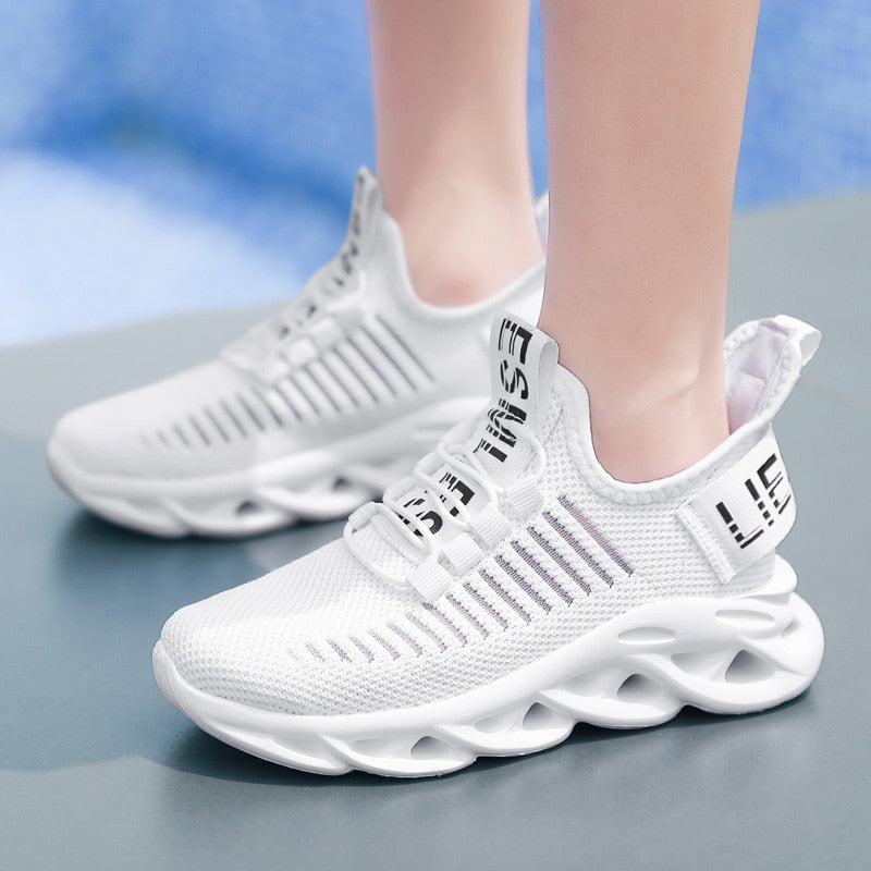 Children's Fashion Sports Shoes Boys Girls Running Outdoor Sneakers Breathable Soft Bottom Kids Lace-up Jogging Shoes The Clothing Company Sydney