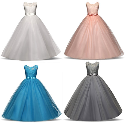 Kid Wedding Dresses for Girls Elegant Flower Princess Long Gown Baby Girl Christmas Dress Size 6 12 14 Years The Clothing Company Sydney