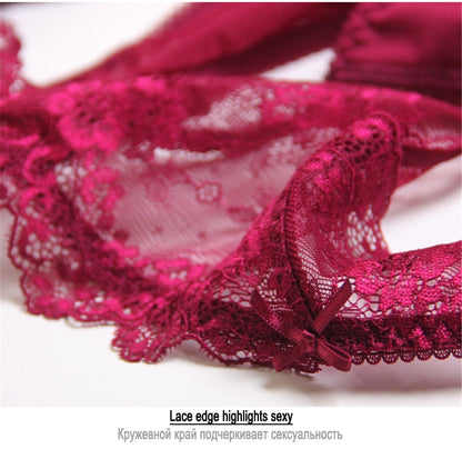 2 Piece underwear Set Lace Push-up Bra And Panty Sets Bow Comfortable Brassiere Bra Adjustable Deep V Lingerie The Clothing Company Sydney