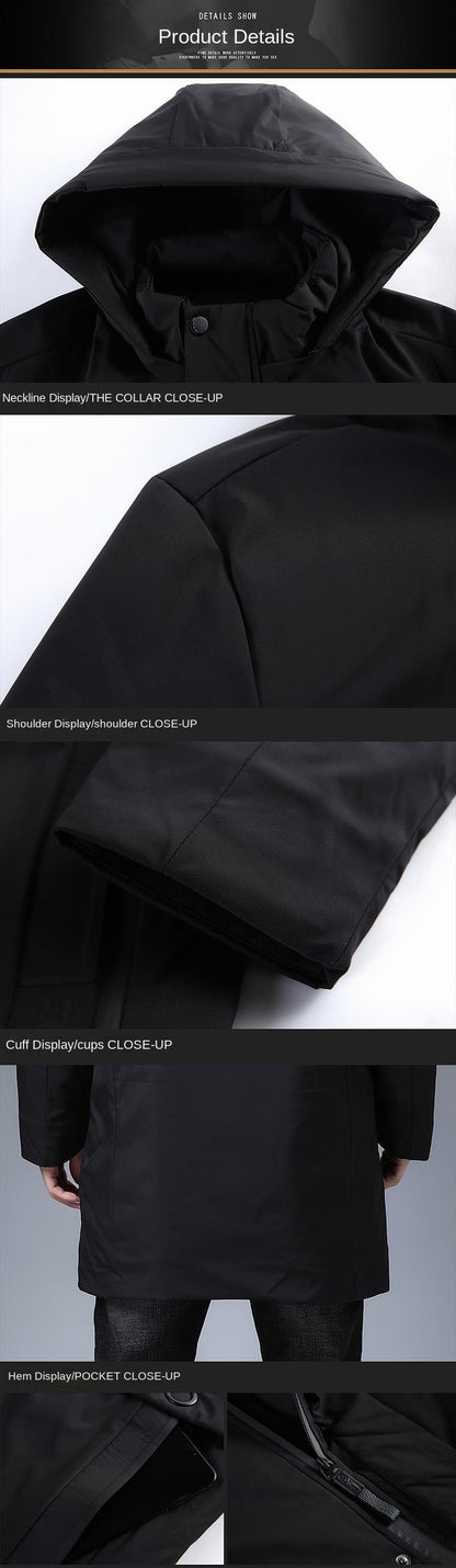 Padded Brand Casual Fashion Thick Warm Men Long Parka Winter Jacket With Hood Windbreaker Coats Mens Clothing The Clothing Company Sydney