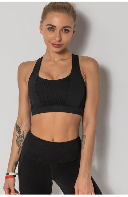 Sports Bra Shockproof Glamour Classic Comfortable Style Tank Wide Shoulder Strap Yoga Top Push Up Fitness Bras The Clothing Company Sydney