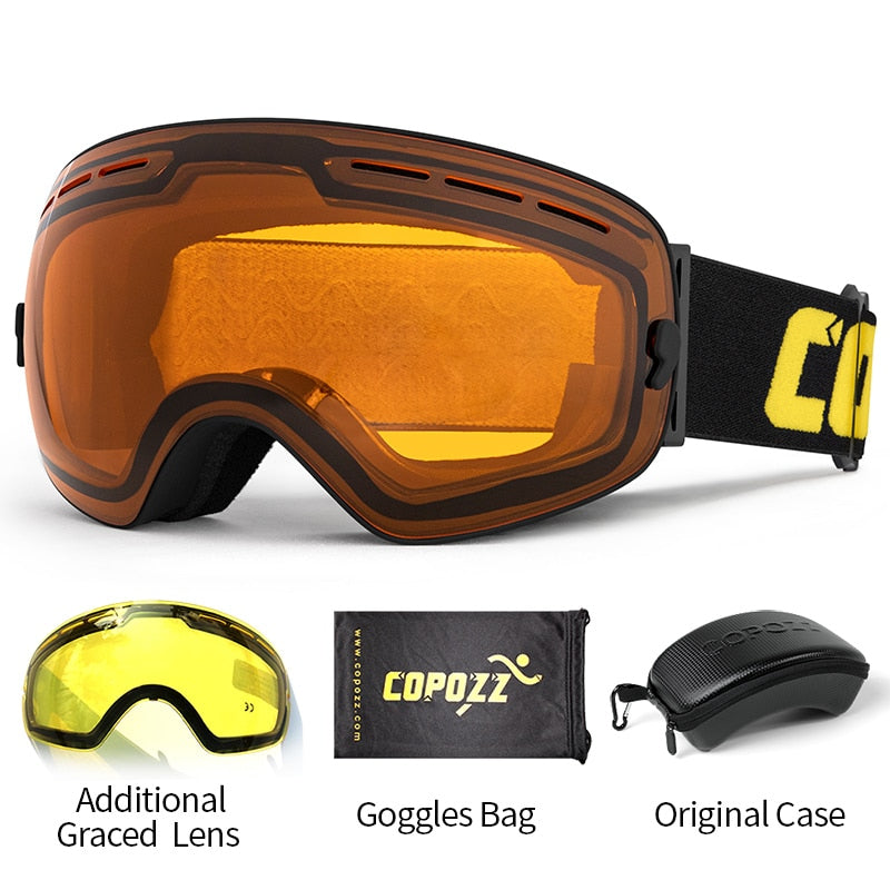 Brand Professional Ski Goggles Double Layers Lens Anti-fog UV400 Big Ski Glasses Skiing Snowboard Men Women Snow Goggles The Clothing Company Sydney