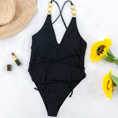 Wrap Around Padded One Piece Swimsuit Swimwear Backless Monokini Bather Bathing Suit The Clothing Company Sydney