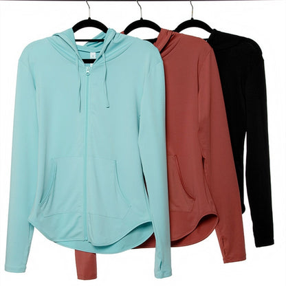 Energy Breathable Running Jacket Women Hoodie Sports Zipper Fitness Coat Gym Tops Long Sleeves Yoga Shirts Sportswear Stretch The Clothing Company Sydney