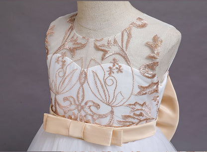 Puffy Tulle Lace Flower Girl Dress Costume Children Bride Ball Gown Princess Dress for Girl Wedding Party Dresses The Clothing Company Sydney