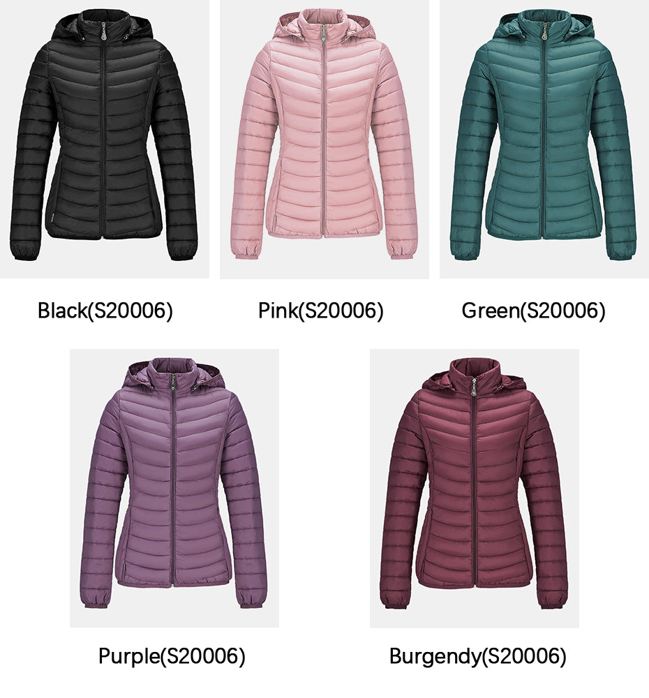 Ladies Padded Puffer Jacket Coat Ultralight Outdoor Clothes Outwear Slim Short Parka Portable Store In Bag The Clothing Company Sydney